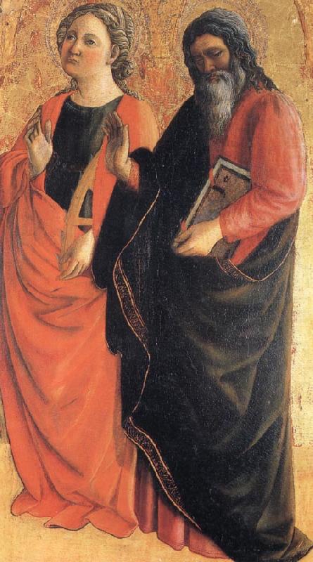 Fra Filippo Lippi St.Catherine of Alexandria and an Evangelist china oil painting image